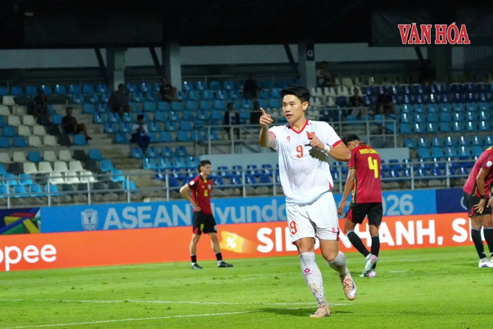 Tam tấu Đình Bắc - Xuân Son - Hoàng Hên tạo cơn mưa bàn thắng vào lưới Timor Leste - ảnh 6