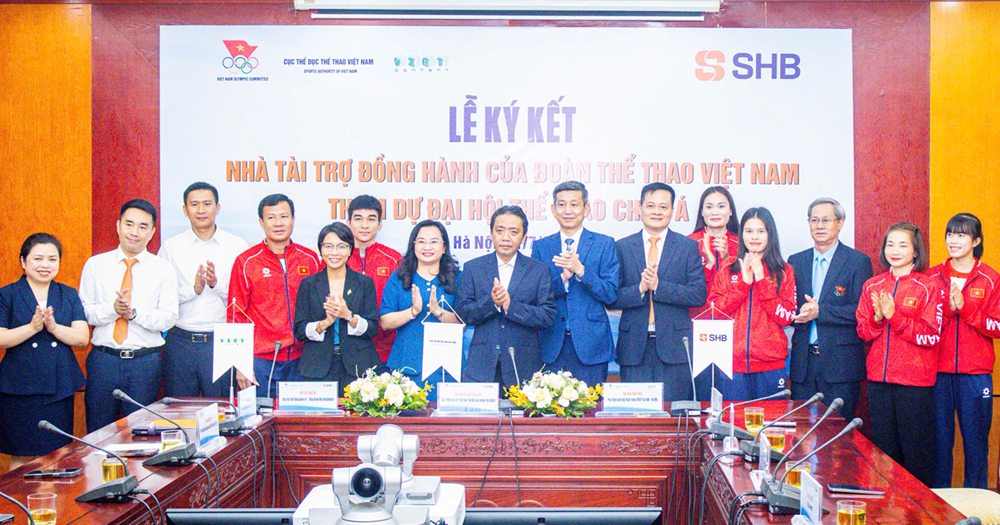 SHB trở thành Nhà tài trợ đồng hành của Đoàn Thể thao Việt Nam tại ASIAD 2026 - ảnh 1