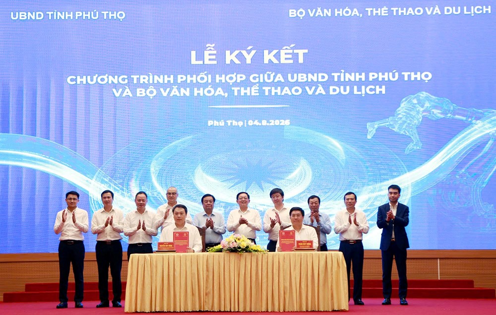 Bộ VHTTDL ký kết hợp tác với Phú Thọ: Lấy dữ liệu làm nền tảng quản trị du lịch - ảnh 4
