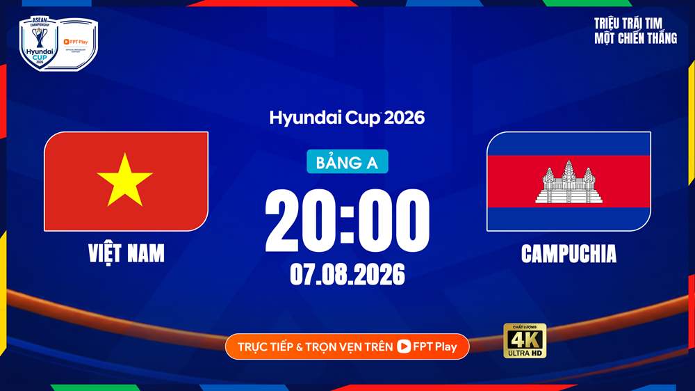 Lịch thi đấu ASEAN Cup 2026 ngày 7.8: Việt Nam hướng đến ngôi đầu bảng - ảnh 1
