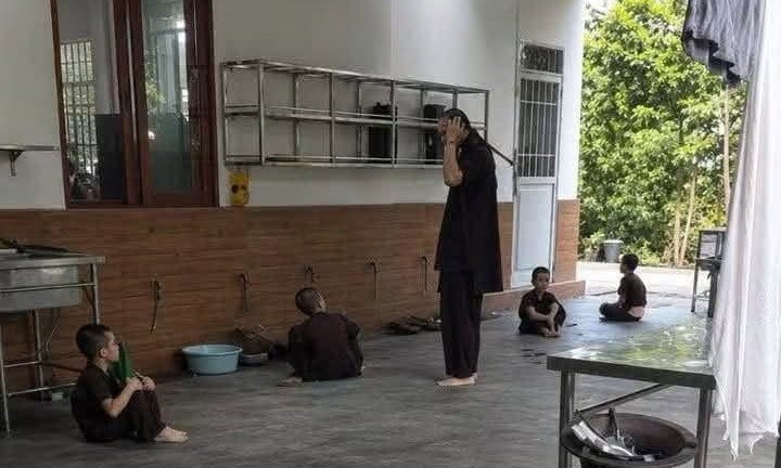Sự thật vụ clip trẻ em bị đánh đập tại chùa Bầu: Lãnh đạo địa phương lên tiếng - ảnh 1