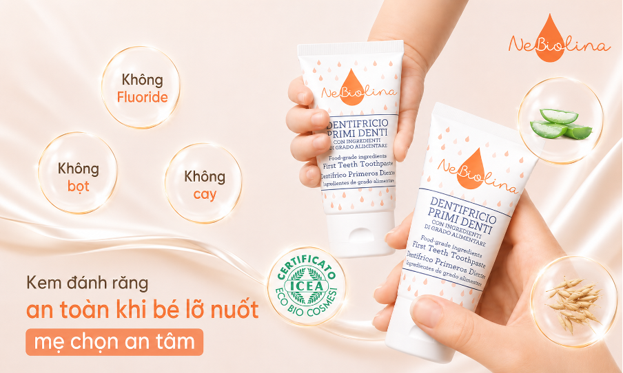 Kem đánh răng an toàn khi bé lỡ nuốt - Vì sao 3 thành phần này vẫn khiến cha mẹ băn khoăn? - ảnh 2