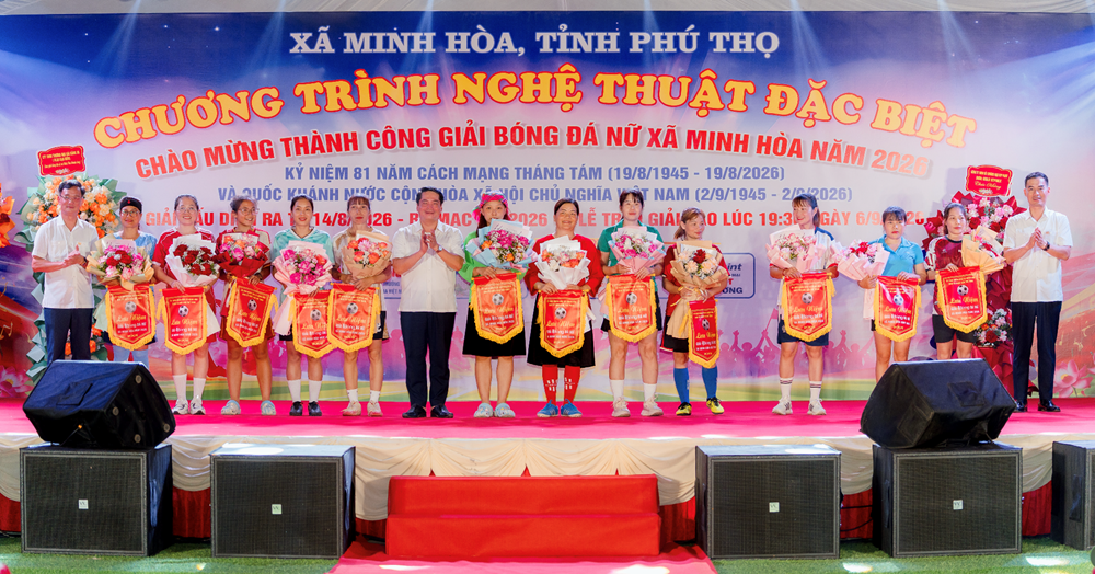 Đặc sắc Giải bóng đá nữ xã Minh Hòa năm 2026 - ảnh 12