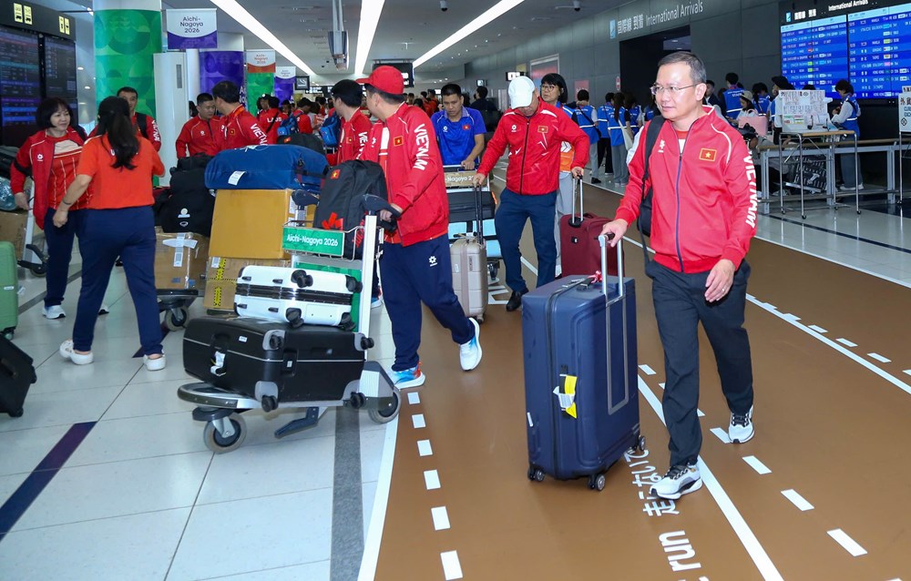 Đoàn Thể thao Việt Nam đến Nagoya, sẵn sàng tranh tài tại ASIAD 20 - ảnh 1