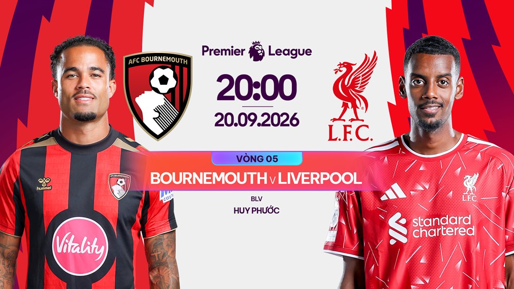 Link xem trực tiếp Bournemouth vs Liverpool, 20h00 ngày 20.9 - Ngoại hạng Anh  - ảnh 1