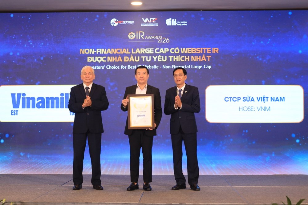 Từ minh bạch đến niềm tin: Vinamilk nhận cú đúp giải thưởng IR Awards 2026 - ảnh 2
