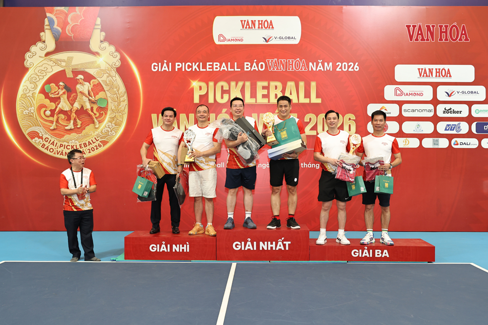 Diễn viên Minh Tiệp vô địch nội dung Lãnh đạo - Khách mời tại Giải Pickleball Báo Văn Hóa 2026 - ảnh 5