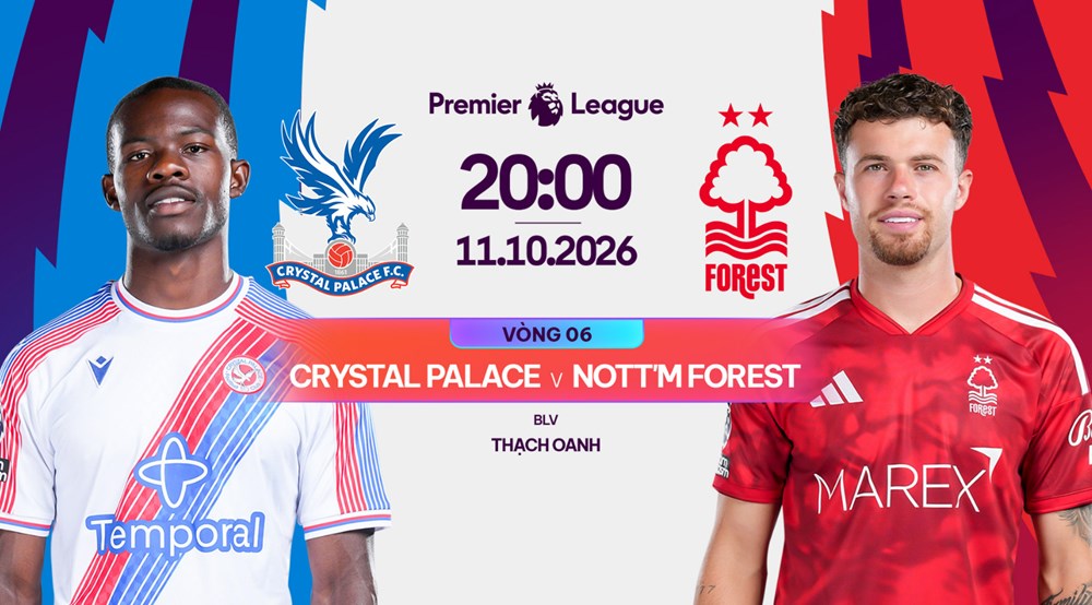 Nhận định trận đấu Crystal Palace vs Nottingham, 20h00 ngày 11.10: Gặp lại cố nhân - ảnh 1