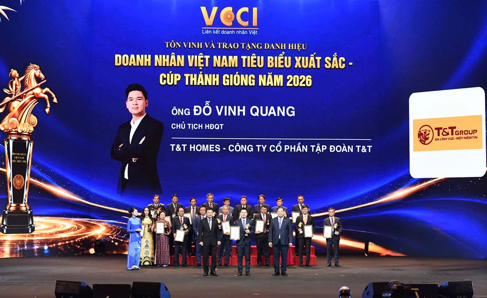 Phó Chủ tịch T&T Group Đỗ Vinh Quang được vinh danh Doanh nhân Việt Nam tiêu biểu - Cúp Thánh Gióng 2026 - ảnh 1