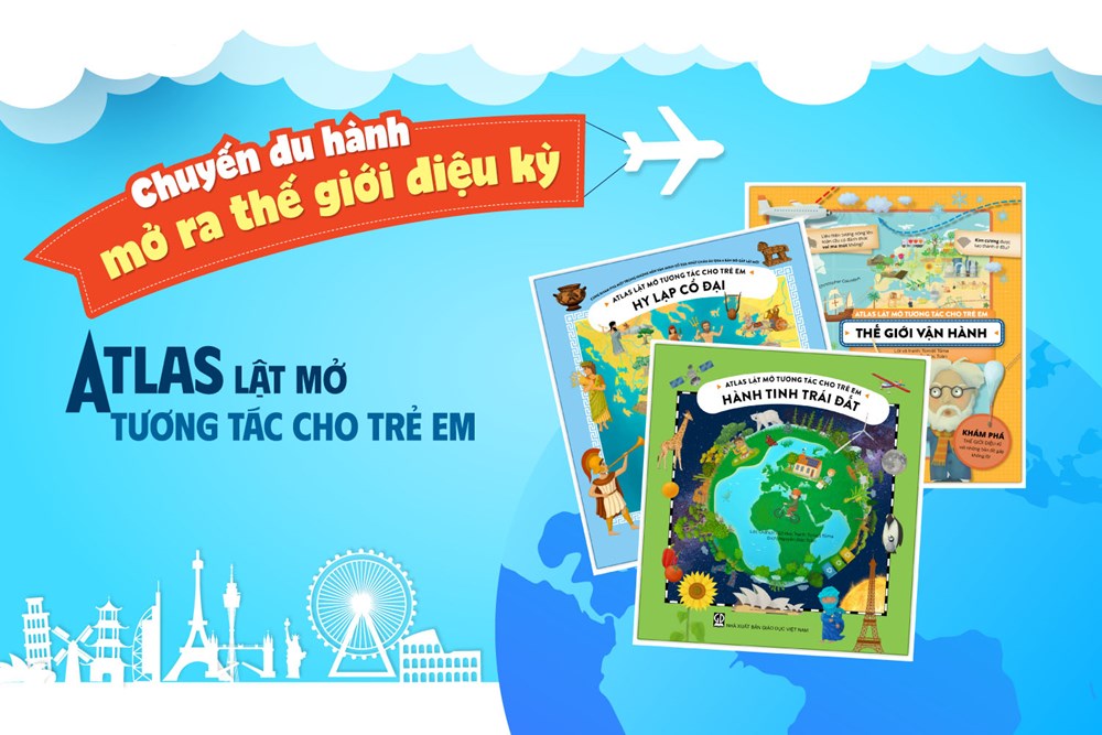 Atlas lật mở tương tác cho trẻ em – Những chuyến du hành từ trang sách - ảnh 1
