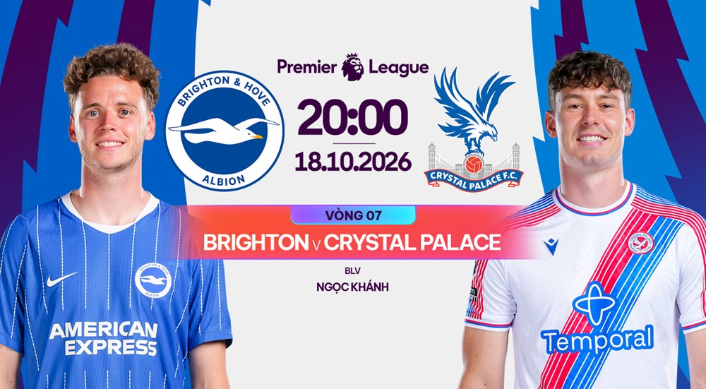 Nhận định trận đấu Brighton vs Crystal Palace, 20h00 ngày 18.10: “Mòng biển” vượt Arsenal? - ảnh 1