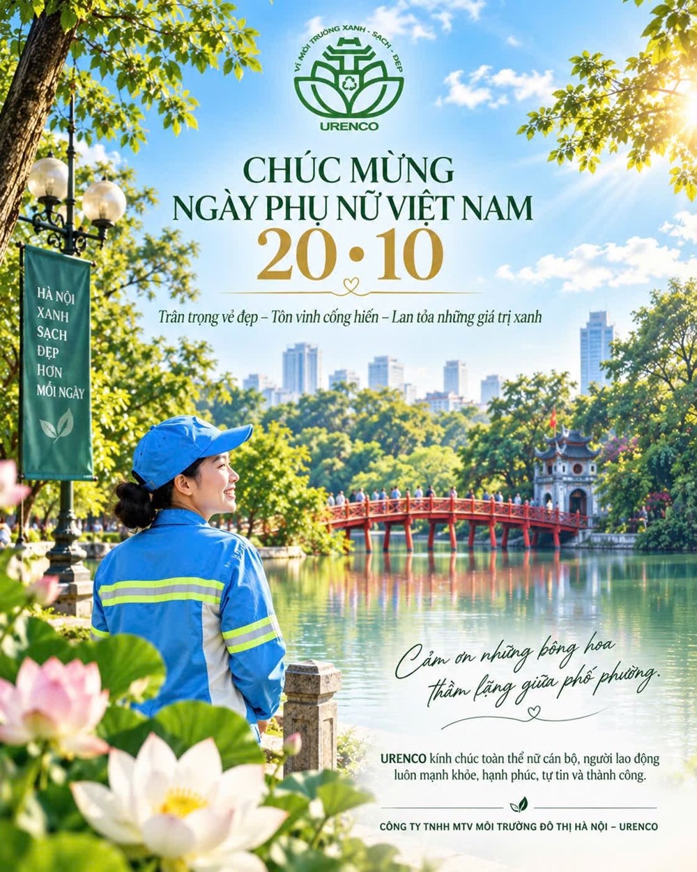 URENCO tri ân những nữ lao động thầm lặng nhân Ngày Phụ nữ Việt Nam 20.10 - ảnh 1