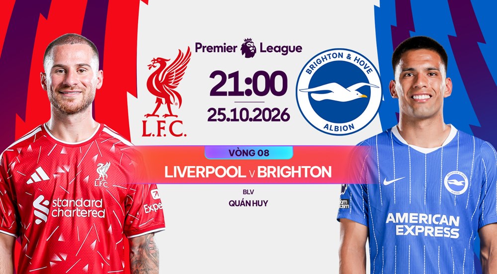 Nhận định trận đấu Liverpool vs Brighton, 21h00 ngày 25.10: Anfield chưa mở hội - ảnh 1