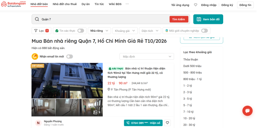 Mua nhà hay mua căn hộ tại Quận 7 (cũ): 5 tiêu chí so sánh và cách tìm tin đăng trên Batdongsan.com.vn - ảnh 1