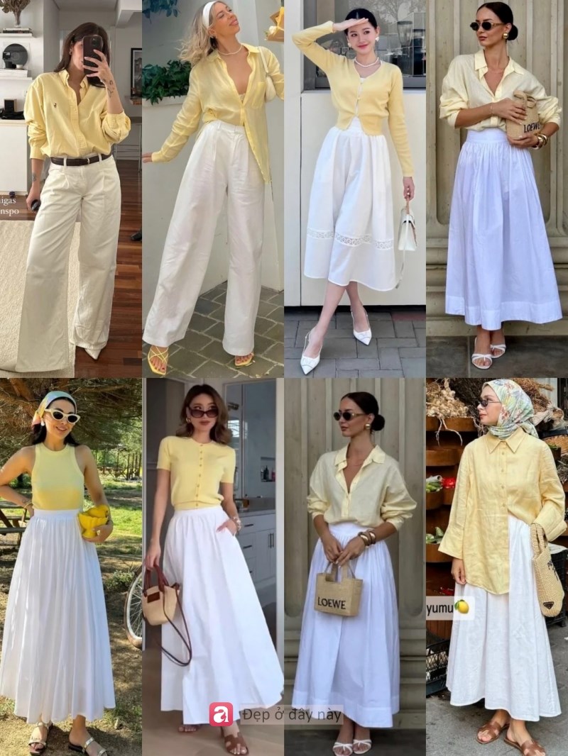 Không cần đồ đắt: Trang phục vàng - trắng vẫn toát lên vẻ “giàu ngầm” - ảnh 1