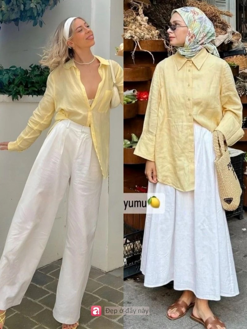 Không cần đồ đắt: Trang phục vàng - trắng vẫn toát lên vẻ “giàu ngầm” - ảnh 4