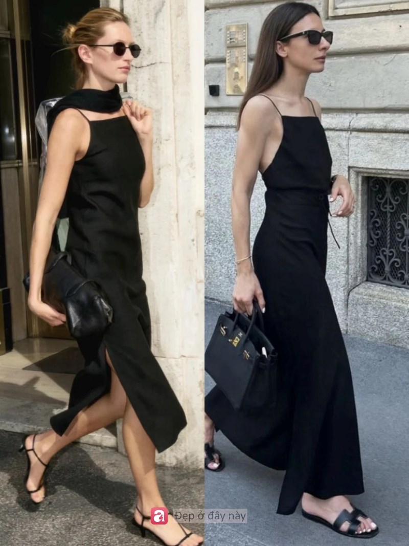 Mặc một chiếc váy đen là đủ để bạn trông như bước ra từ giới “old money” - ảnh 5