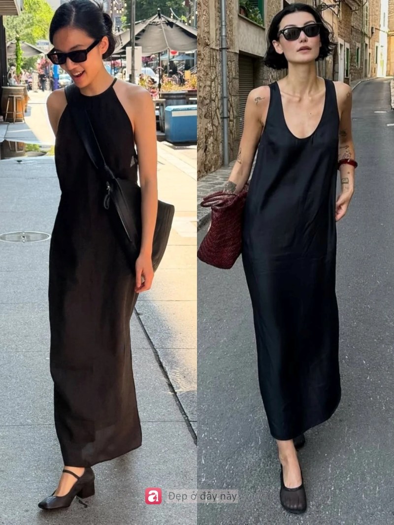 Mặc một chiếc váy đen là đủ để bạn trông như bước ra từ giới “old money” - ảnh 4