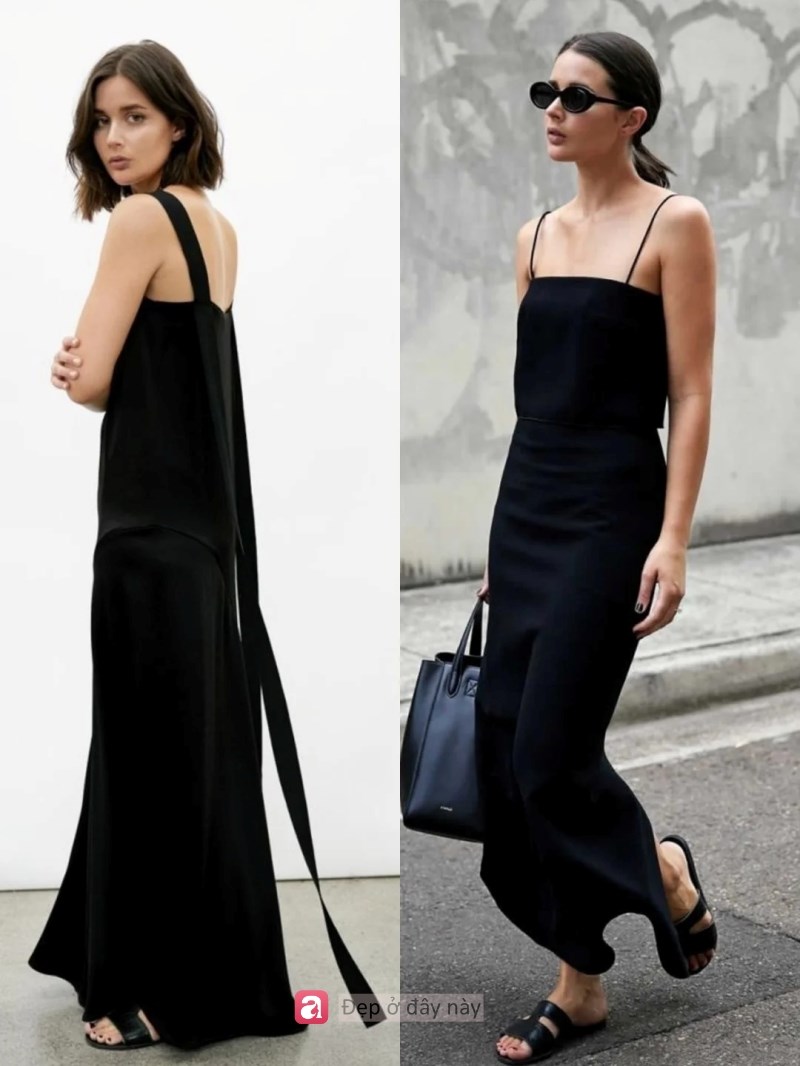 Mặc một chiếc váy đen là đủ để bạn trông như bước ra từ giới “old money” - ảnh 2