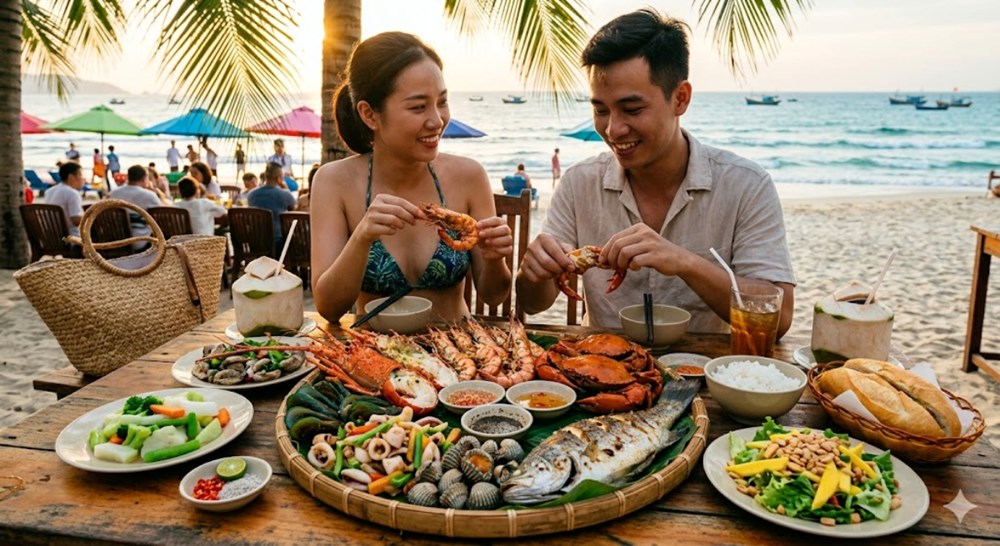 Ăn hải sản hai bữa liên tiếp, kỳ nghỉ lễ coi như kết thúc sớm - ảnh 1