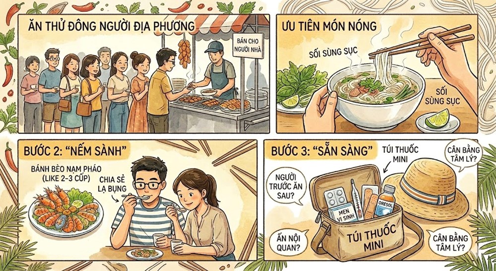 Nghệ thuật “ăn thử” đặc sản địa phương: Vừa được nếm vị ngon, vừa đảm bảo sức khoẻ - ảnh 1