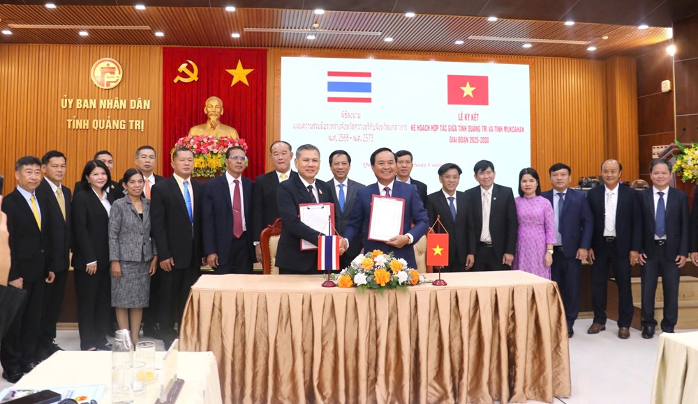 Quảng Trị và Mukdahan ký kết hợp tác giai đoạn 2025 - 2030 - ảnh 1