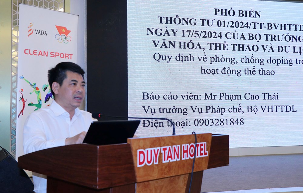 Tập huấn phòng, chống doping cho cán bộ quản lý và huấn luận thể thao - ảnh 1