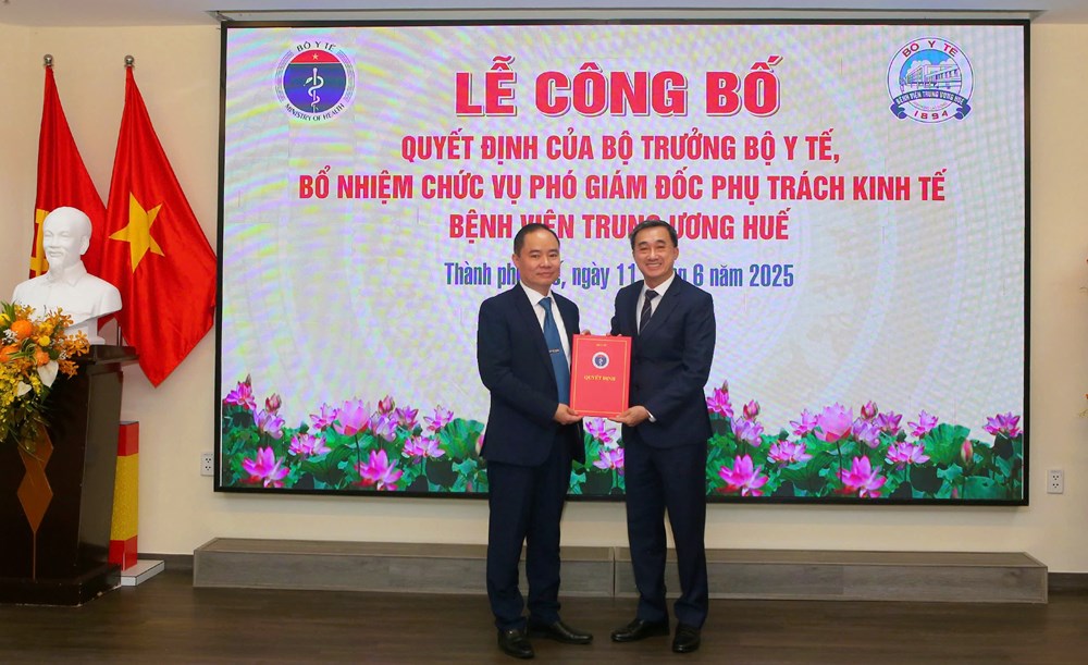 Bổ nhiệm Phó Giám đốc phụ trách kinh tế Bệnh viện Trung ương Huế - ảnh 1