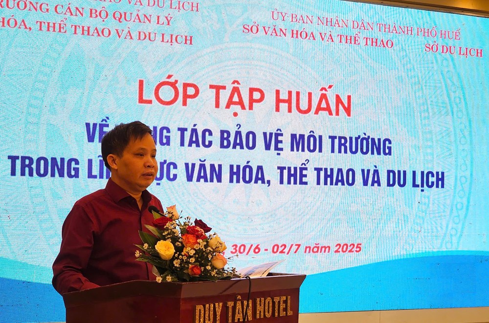 Tập huấn về công tác bảo vệ môi trường trong lĩnh vực văn hóa, thể thao, du lịch - ảnh 1