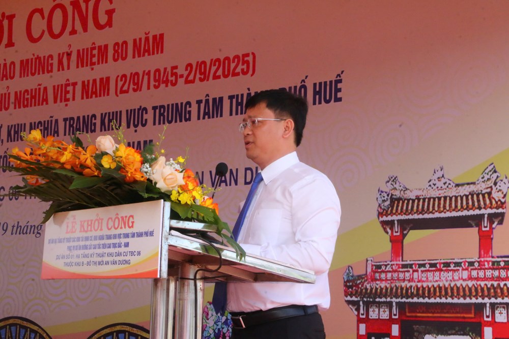 Huế: Khởi công 4 khu hạ tầng kỹ thuật phục vụ dự án Đường sắt tốc độ cao - ảnh 2