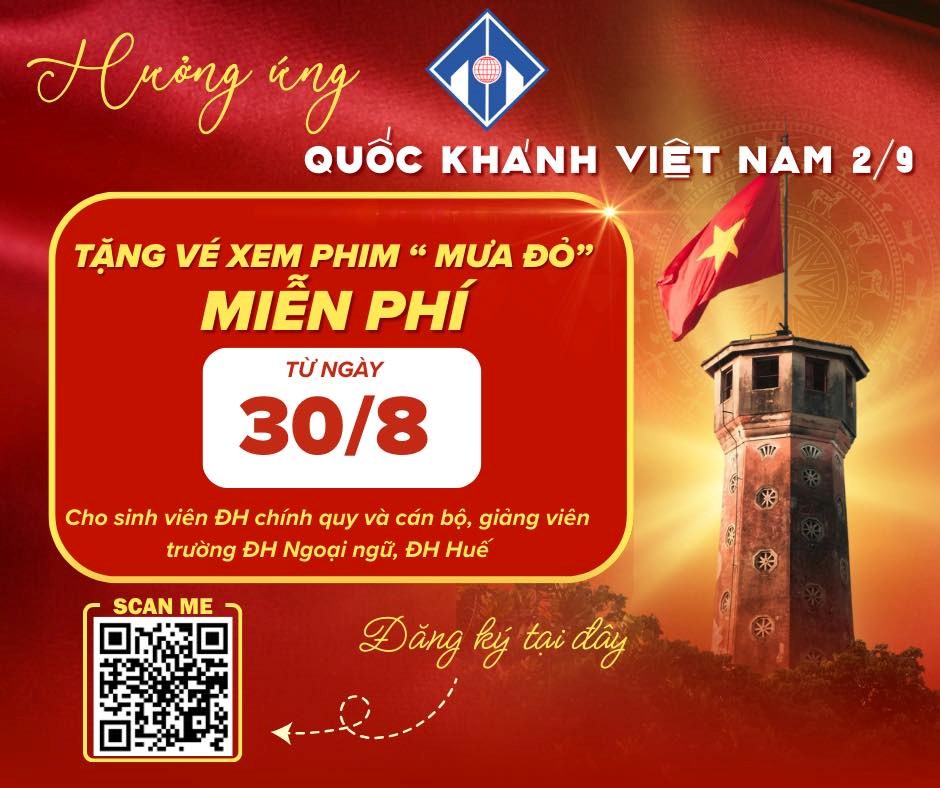 Trường Đại học ở Huế tặng khoảng 8.000 vé xem phim “Mưa đỏ” - ảnh 1