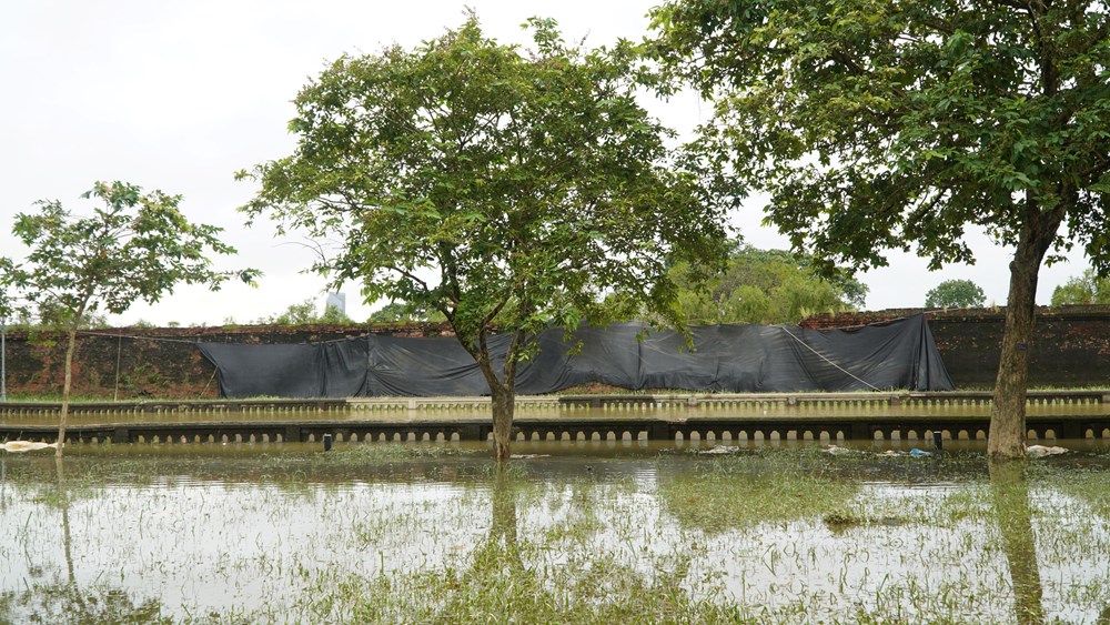 Mưa lớn gây sập tường Hoàng thành Huế - ảnh 2
