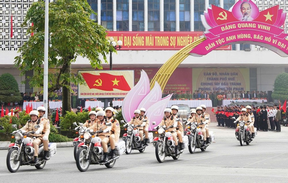 Huế ra quân trấn áp tội phạm, đảm bảo an ninh trật tự cho các sự kiện lớn năm 2026 - ảnh 3