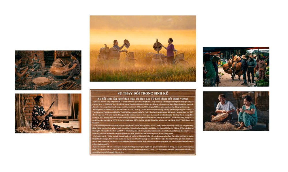 Giữ nghề truyền thống, nâng cao thu nhập từ mô hình HTX Mây tre đan Bao La - ảnh 1