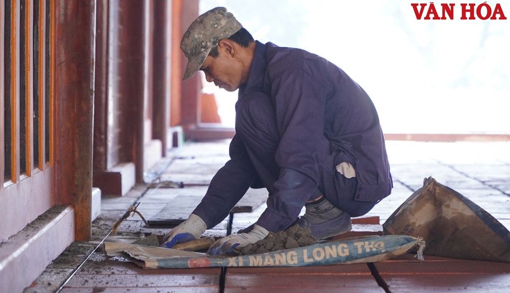 Di tích lăng vua Tự Đức đang được tu bổ như thế nào? - ảnh 8