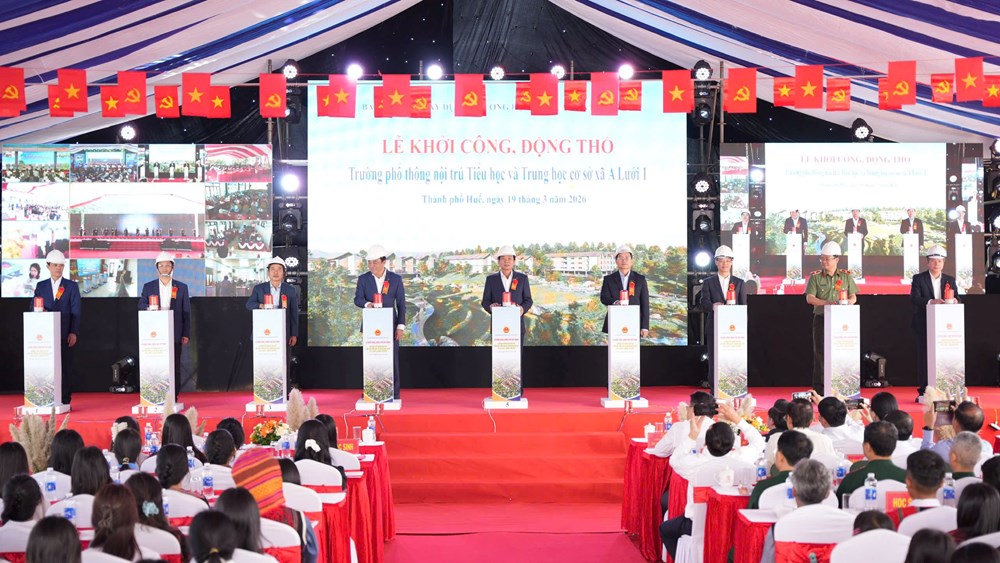 Hơn 681 tỉ đồng xây dựng 3 trường nội trú liên cấp tại các xã biên giới A Lưới  - ảnh 1