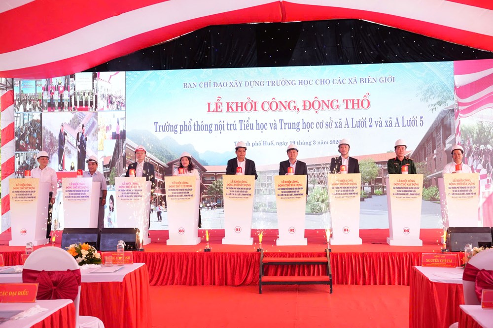 Hơn 681 tỉ đồng xây dựng 3 trường nội trú liên cấp tại các xã biên giới A Lưới  - ảnh 3