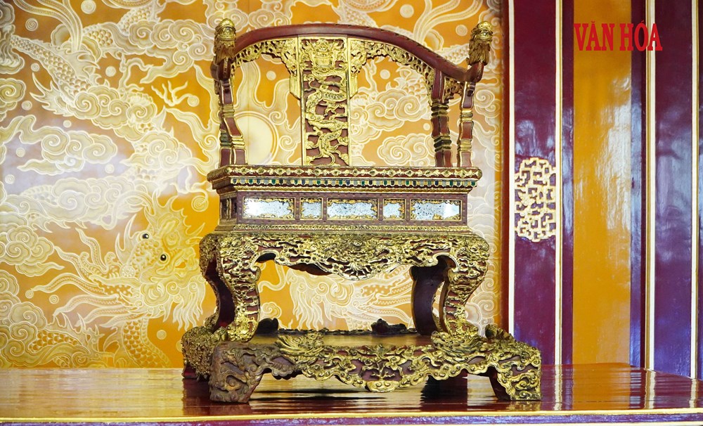 Bảo vật quốc gia Ngai vua triều Nguyễn “trở lại” điện Thái Hòa - ảnh 3