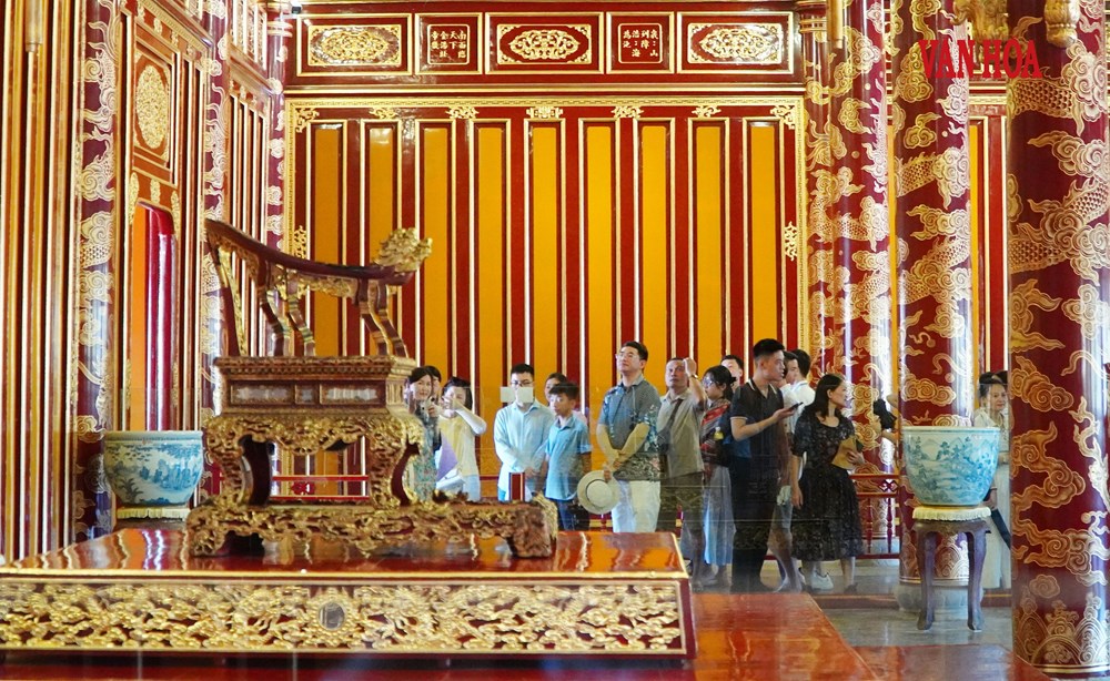 Bảo vật quốc gia Ngai vua triều Nguyễn “trở lại” điện Thái Hòa - ảnh 6