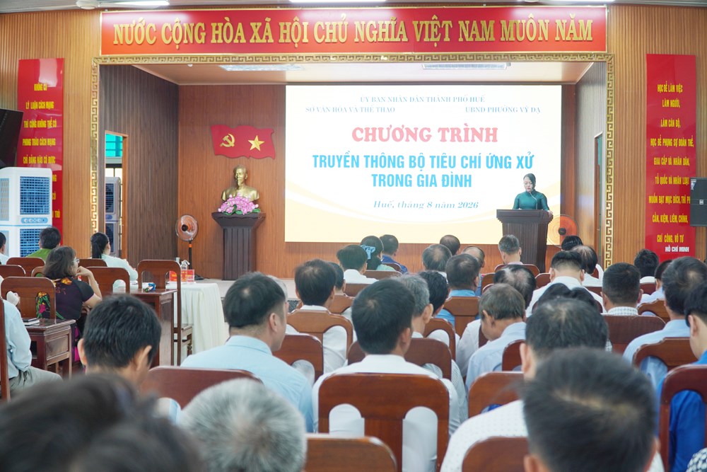 Huế lan tỏa Bộ tiêu chí ứng xử trong gia đình đến cộng đồng - ảnh 1