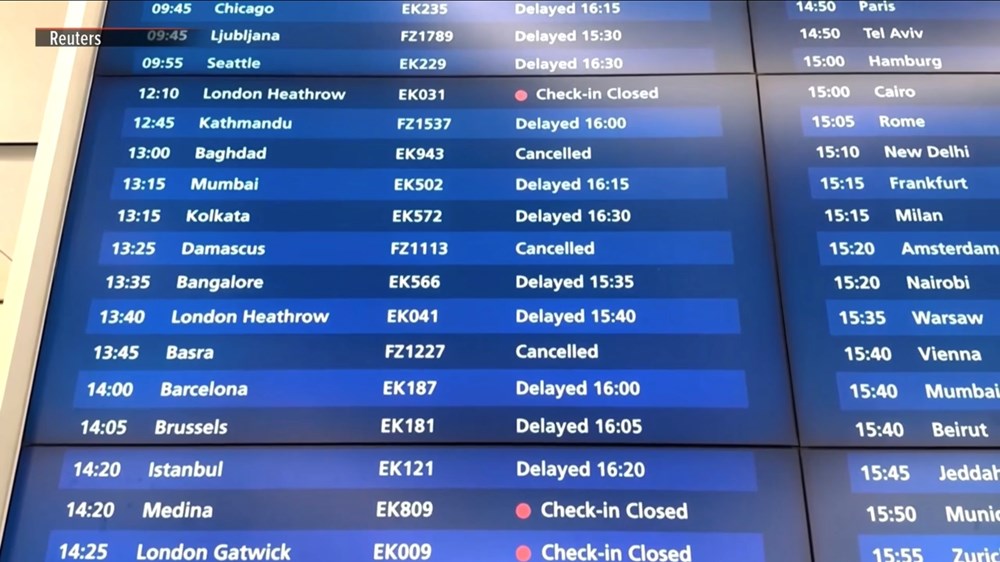 Trung Đông đóng cửa không phận, hàng không toàn cầu hỗn loạn - ảnh 1