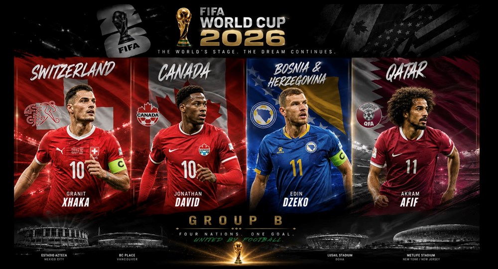 Lịch thi đấu bảng B World Cup 2026: Thế cân bằng và hy vọng vào đội chủ nhà - ảnh 1
