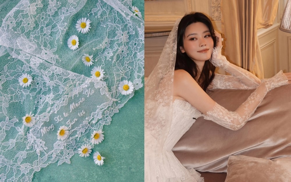 Hề Mộng Dao diện váy cưới của nhà mốt Việt trong hôn lễ triệu đô - ảnh 3