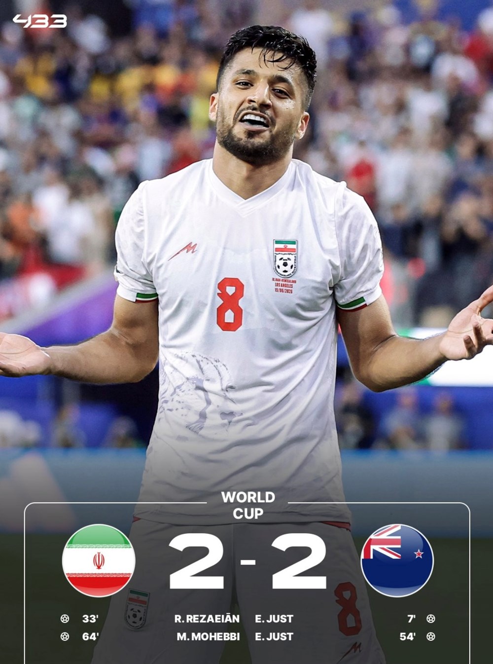 Iran - New Zealand: Màn rượt đuổi tỷ số nghẹt thở tại World Cup 2026 - ảnh 2