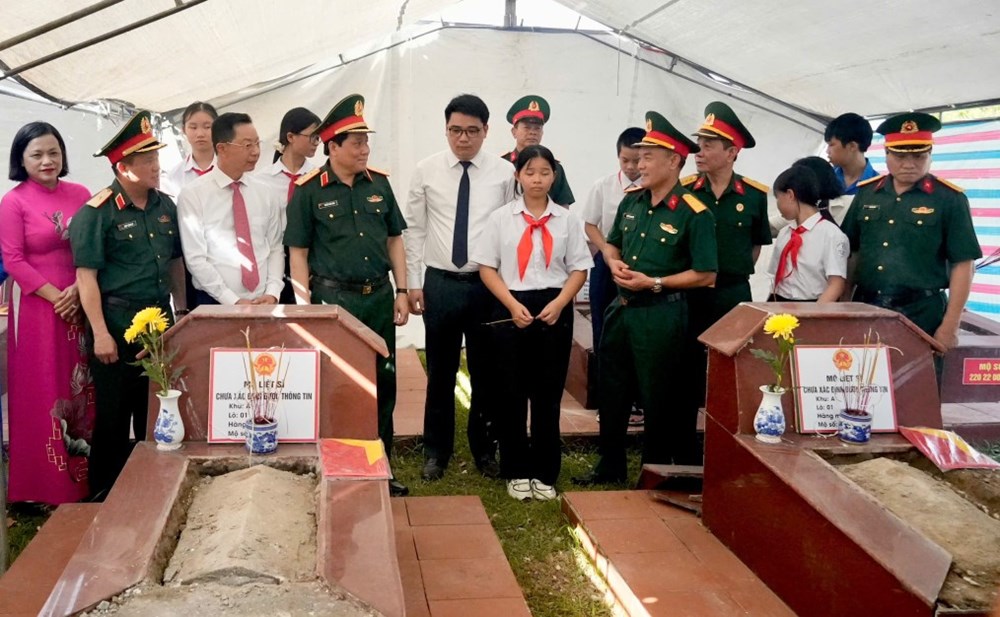 Quảng Ninh: Đẩy nhanh lấy mẫu hài cốt liệt sĩ, đạt hơn 95% kế hoạch - ảnh 3