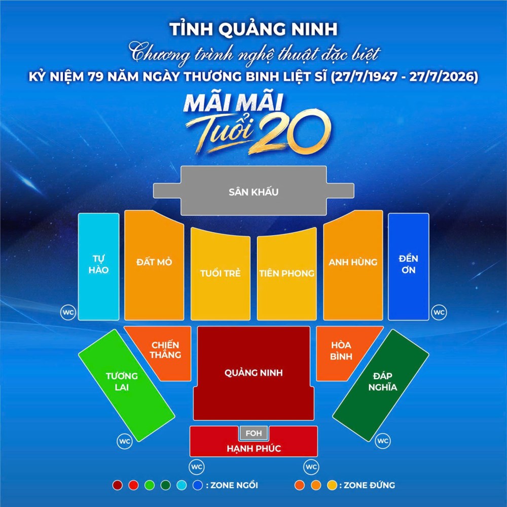 Quảng Ninh: Chương trình nghệ thuật “Mãi mãi tuổi 20” được cấp miễn phí vé và kiểm soát bằng mã QR - ảnh 1