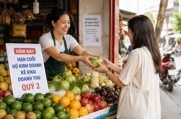 Hộ kinh doanh “chạy nước rút” kê khai doanh thu quý 2 - ảnh 1