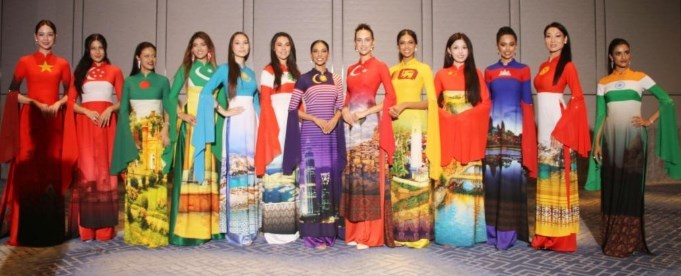 118 thí sinh Miss World sẵn sàng cho màn trình diễn áo dài Việt Nam - ảnh 1