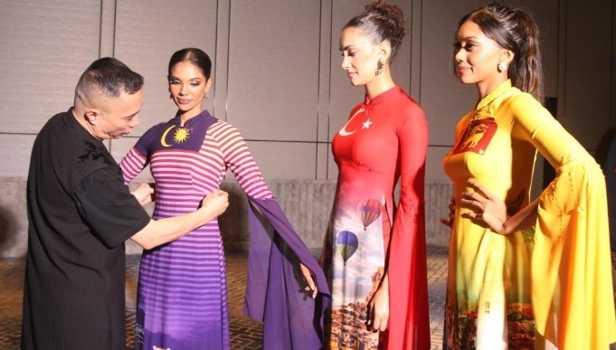 118 thí sinh Miss World sẵn sàng cho màn trình diễn áo dài Việt Nam - ảnh 5