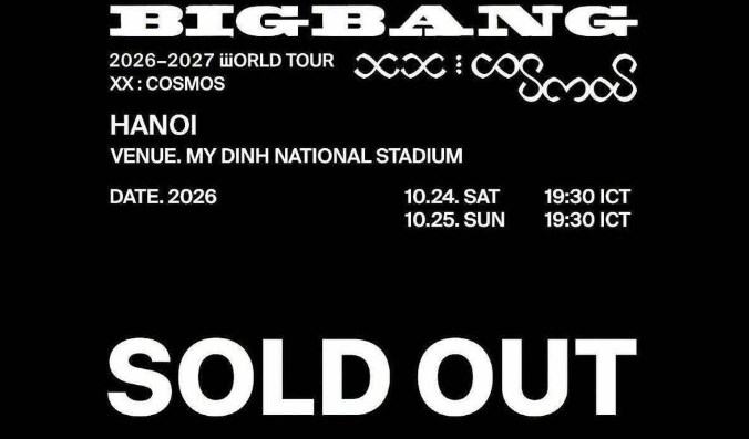 Vé ưu tiên Concert BIGBANG tại Hà Nội “cháy” sau 2 giờ - ảnh 1